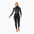 Costum de înot pentru femei  Rip Curl Dawn Patrol 4/3mm Chest Zip Sublimed black/ black/ multi 4