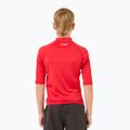 Rip Curl Lycra Brand Wave UPF tricou de înot roșu pentru copii 3
