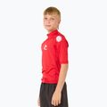 Rip Curl Lycra Brand Wave UPF tricou de înot roșu pentru copii 5