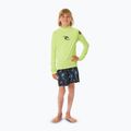 Longsleeve de înot pentru copii Rip Curl Brand Wave UPF Rash Vest lime 2