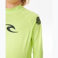 Longsleeve de înot pentru copii Rip Curl Brand Wave UPF Rash Vest lime 5