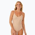 Costum de baie dintr-o bucată pentru femei Rip Curl Premium Cheeky light brown 7