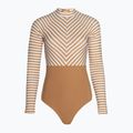 Costum de baie dintr-o piesă pentru femei  Rip Curl Premium Surf LS Surf light brown