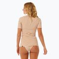Tricou de înot pentru femei Rip Curl Premium Surf Upf S/S light brown 4