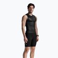 Tank top de ciclism pentru bărbați 2XU Core Tri Tank black/white 3