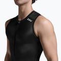 Tank top de ciclism pentru bărbați 2XU Core Tri Tank black/white 4