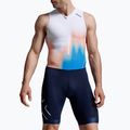 Combinezon de triatlon pentru bărbați 2XU Core nebula blaze/midnight
