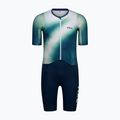 Combinezon de triatlon pentru bărbați 2XU Aero Hex Sleeved jelly mint/majol 6