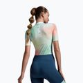 Combinezon de triatlon pentru femei 2XU Aero Hex Sleeved jelly mint/majol 4