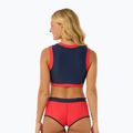 Partea de sus a costumului de baie Rip Curl Coco Short Sleeve Vest red/dark blue 3