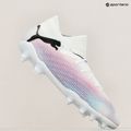 Încălțăminte de fotbal pentru copii PUMA Future 7 Pro FG/AG Jr puma white/puma black/poison pink 9