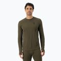 Bluză termică pentru bărbați Mons Royale Cascade Merino Base Layer dark olive