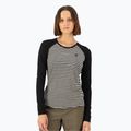 Bluză termică damă Mons Royale Icon Raglan mr stripe/black