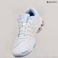 Încălțăminte de volei pentru femei Mizuno Wave Voltage white/peach parfait/halogen blue 9