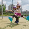 Patine cu role pentru copii ATTABO 2 w 1 Kylo roz 26