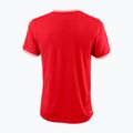 Cămașă de tenis Wilson Team II High V-Neck pentru bărbați, roșu WRA794103 2