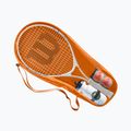Wilson Roland Garros Elite 25 set de tenis pentru copii  portocaliu și alb WR086810F 8