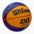 Minge de baschet Wilson Fiba 3x3 Game Ball Paris Retail 2024 blue/yellow mărime 6 4