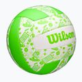 Minge de volei Wilson Stamp green/white mărimea 5 2