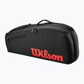 Geantă de tenis Wilson Clash V3 Super Tour 3PK black/ infrared 2