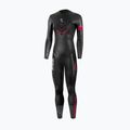 Costum de neopren de triatlon pentru femei Synergy Adrenaline Full Sleeve 5 mm black/red