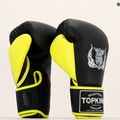 Mănuși de box Top King Reborn Boxing Semi Leather black/yellow 6