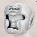 Cască de box Top King Super Star white/silver 7