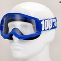 Ochelari de bicicletă pentru copii  100% Strata 2 Junior blue/clear 7