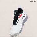 Încălțăminte de volei pentru bărbați Mizuno Wave Momentum 3 white/salsa/black 9