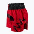 Pantaloni scurți de antrenament pentru bărbați Venum Inferno Muay Thai roșu/gri cărbune/negru 3