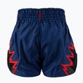 Pantaloni scurți de antrenament pentru bărbați Venum Inferno Muay Thai albastru regal/roșu/negru 2