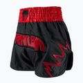 Pantaloni scurți de antrenament pentru bărbați Venum Inferno Muay Thai gri cărbune/roșu 3