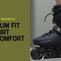 Patine cu rotile pentru femei Twister XT negru 07221100 2A2 14