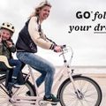 Scaun spate pentru bicicletă pentru suportul de bicicletă bobike Go bej-gri 8012300001 11