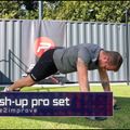 Mânere pentru împingere Pure2Improve Push-up Pro Set roșu-negru P2I202160 6