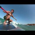 Placă SUP Aqua Marina Wave - Surf iSUP, 2.65m/10cm, cu surf leash albastru-marin BT-22WA 12