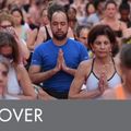 Covoraș de yoga Gaiam Tie Dye albastru 54844 8