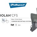 Polisport Koolah CFS scaun pentru bicicletă cu suport spate gri bej FO 8631500013 7