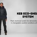 Jachetă de ploaie Fjällräven Keb Eco-Shell pentru bărbați, verde F82411 11
