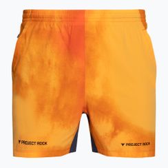 Pantaloni scurți de antrenament pentru bărbați Under Armour Project Rock Ultimate 5" PT pentru bărbați atomic/team orange/negru