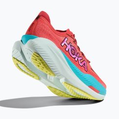 Pantofi de alergare pentru femei HOKA Mach X 2 grapefruit/electric coral