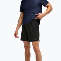 Pantaloni scurți de alergare pentru bărbați HOKA Glide 7'' 2in1 black