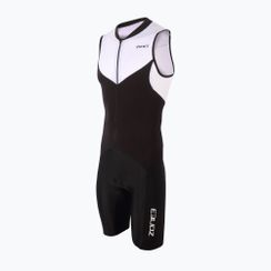 Combinezon de triathlon pentru bărbați ZONE3 Lava Long Distance Trisuit black/white/red