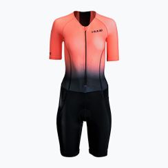 Costum de triatlon pentru femei HUUB Commit Long Course Suit negru/coral