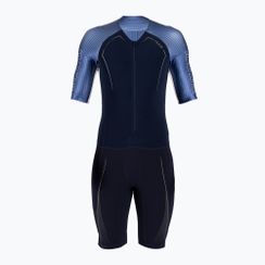HUUB costum de triatlon pentru bărbați Anemoi Aero + Flatlock negru-albastru ANEPF