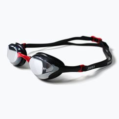 Ochelari de înot ZONE3 Volare Streamline Racing black/red/silver polarizați cu oglindă Revo