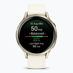 Ceas Garmin Venu 4 41 mm lunar gold/bone