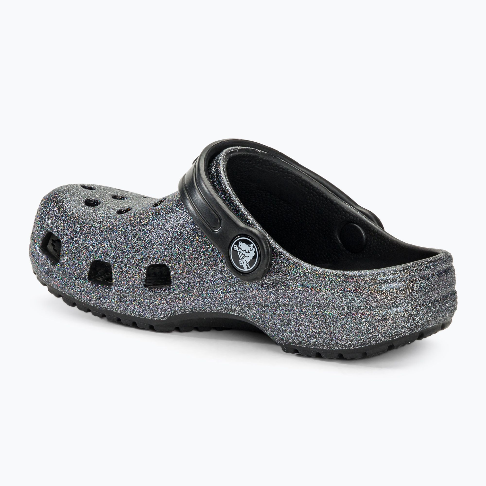 Crocs Classic Glitter Clog negru pentru copii flip-flops pentru copii ...