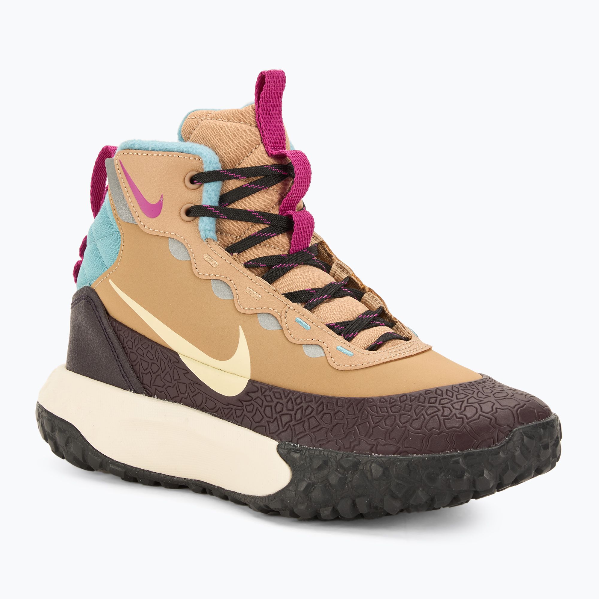 Încălțăminte pentru copii Nike Hikeda hemp / burgundy ash / denim