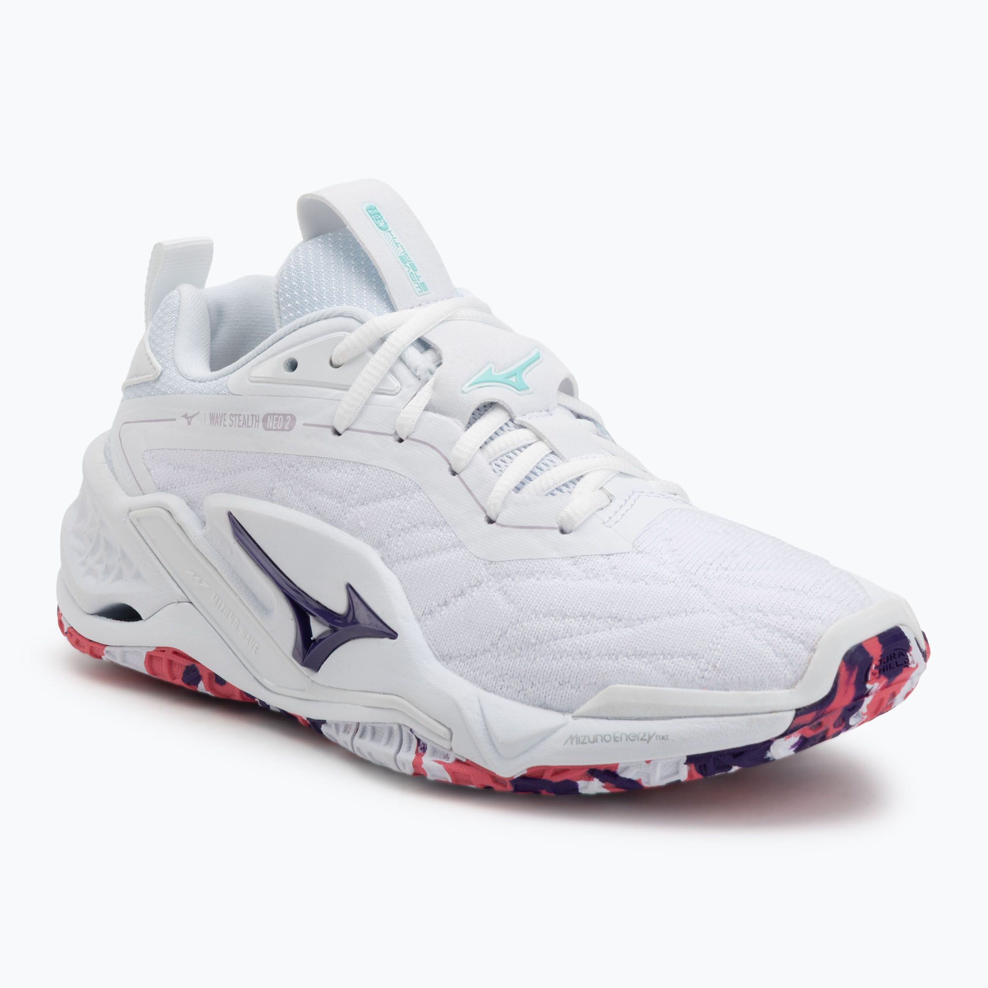 Încălțăminte de handbal Mizuno Wav Stealth Neo 2 white/violet